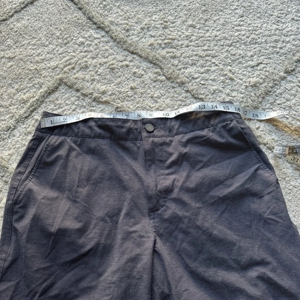 Faherty All Day Shorts blue navy 9 inch inseam Drawstring MSC0007 32